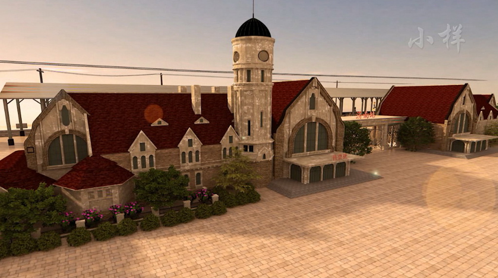 远东第一站“济南老火车站古建筑复原动画表现”