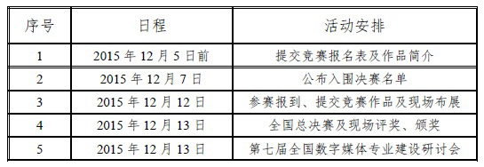 第三届全国大学生数字媒体科技作品竞赛通知