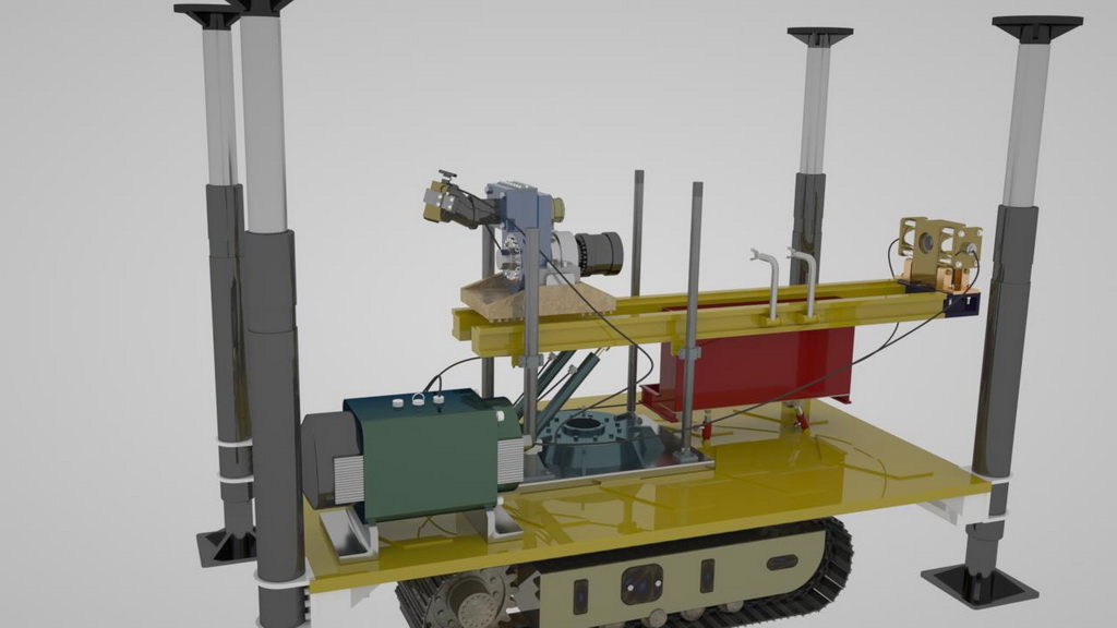 煤矿无人操控钻机结构及自动掘进过程动画演示