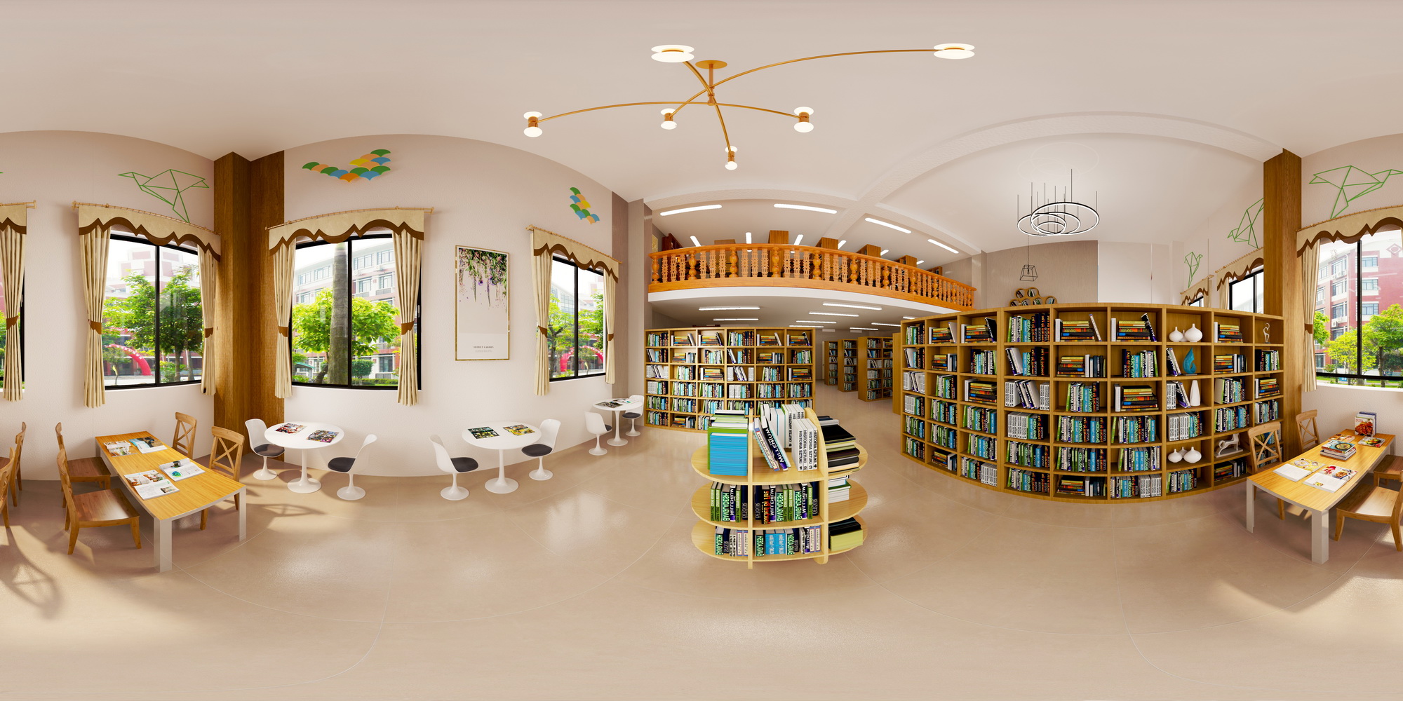 小阁楼书吧空间设计