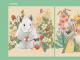 田埂上的花森林系列儿童插画