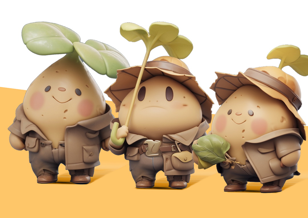 “薯类作物学家”农产品ip形象设计