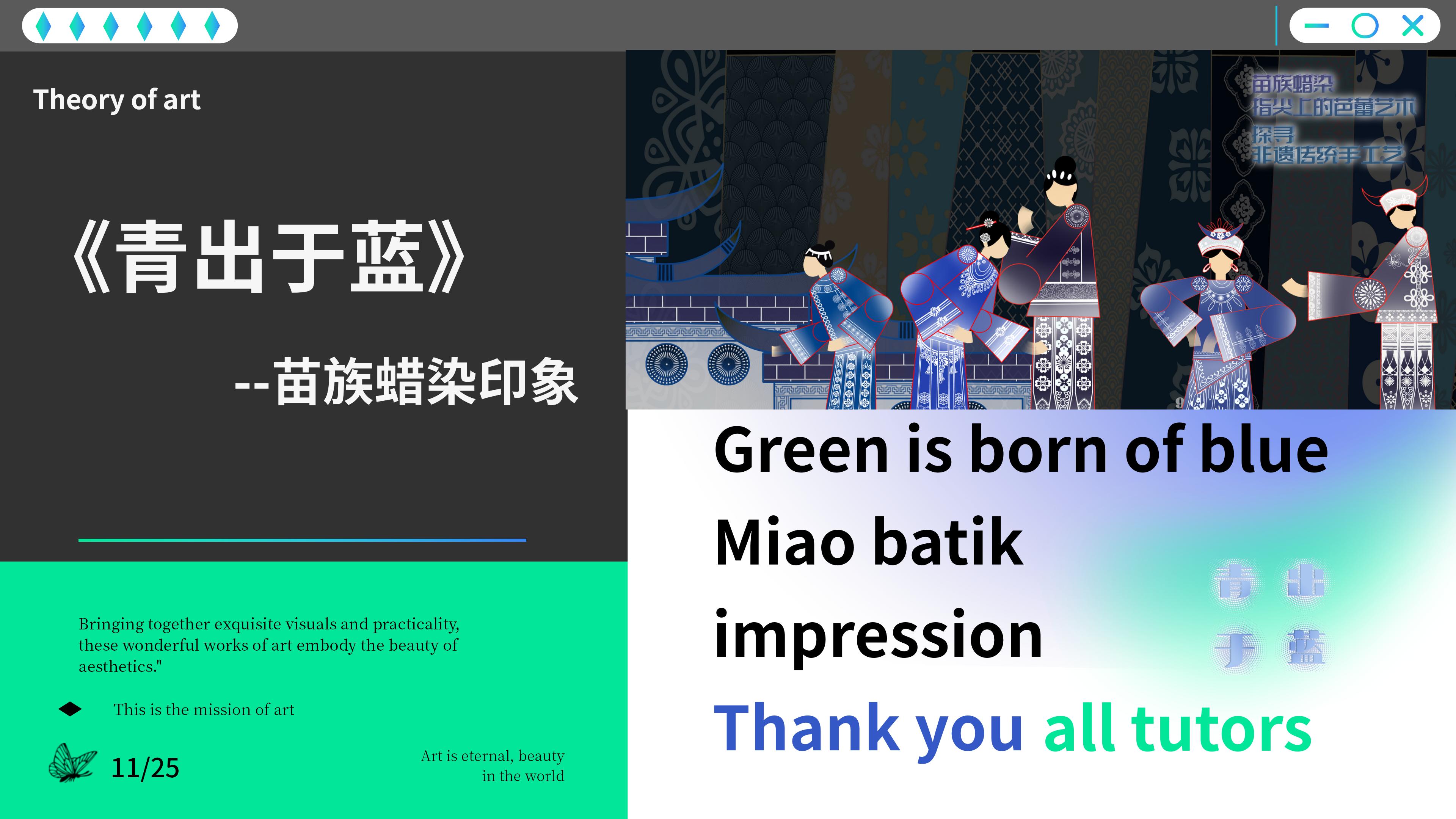 《青出于蓝》-苗族蜡染印象