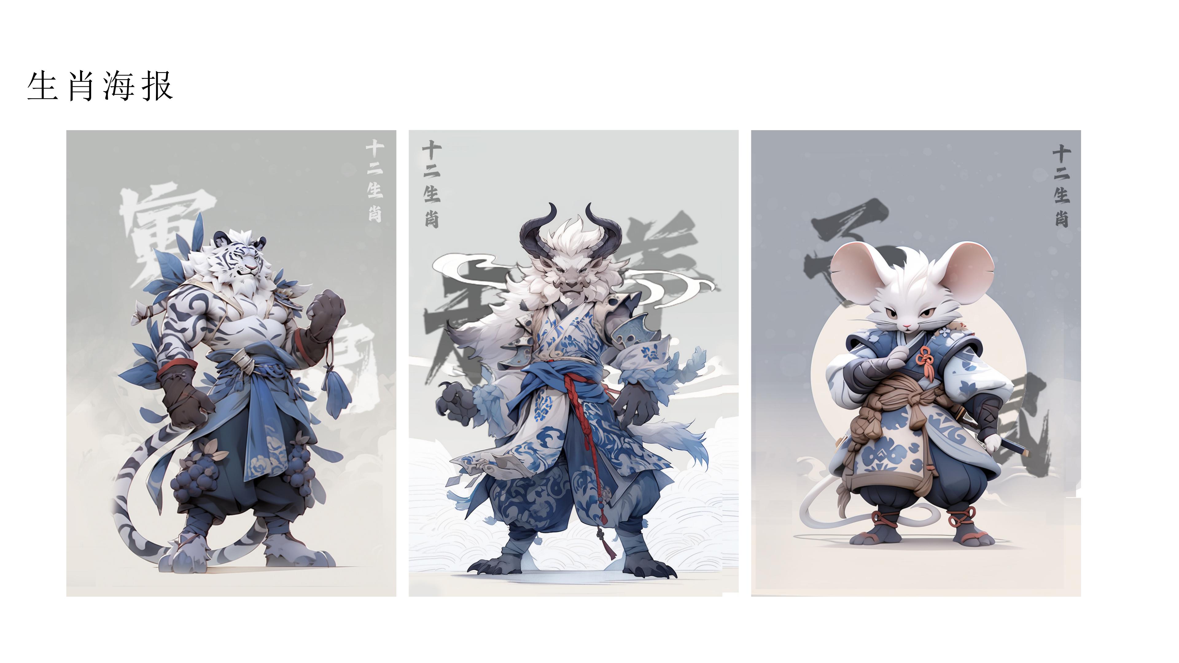 《青花十二生肖》